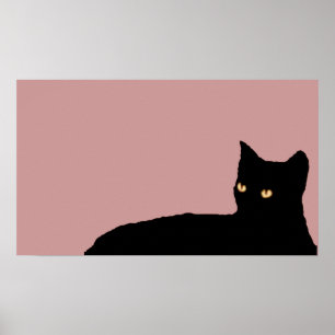 impressões do gato para a parede