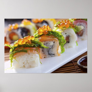 Impressões do poster do sushi