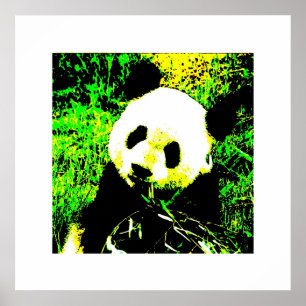 Impressões dos posters da panda - panda que come