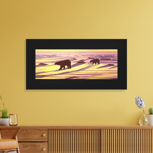 Impressões e Pôsteres de Pintura de Urso Polar (Insitu(Sala de estar))