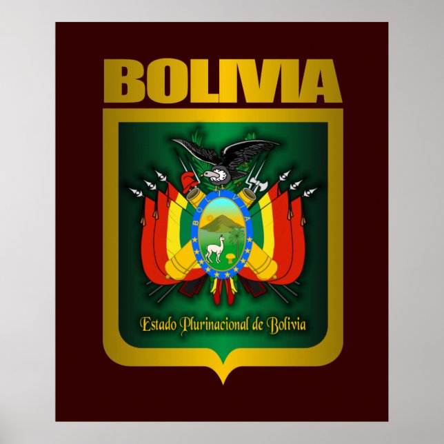 impressões e Posters "Bolívia Dourada" (Frente)