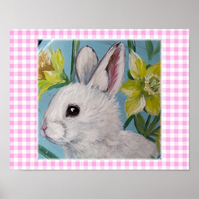 IMPRESSÕES E POSTERS BRANCOS PRIMAVERA BUNNY (Frente)