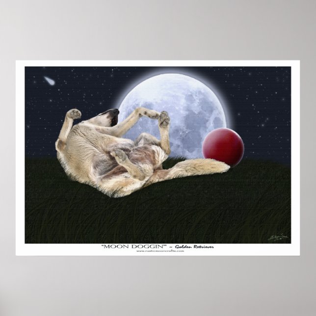 impressões e Posters de arte "MOON DOGGIN" (Frente)
