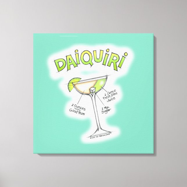 IMPRESSÕES EM TELA - RECEITA DE DAIQUIRI ARTE DE C (Frente)
