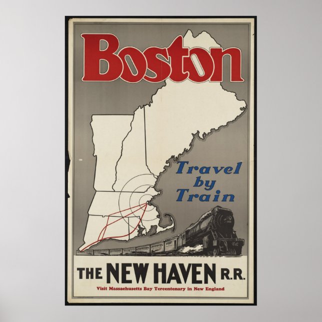 Impressões retror de anúncios de Poster de Viagens (Frente)