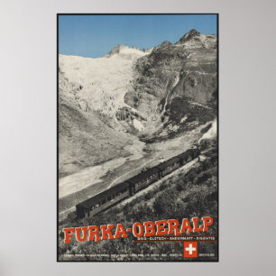 Impressões retros do anúncio do poster das viage