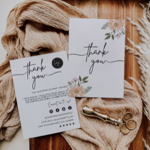 Impressora EDITABLE Business Cartões de agradecime