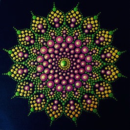 Imprimível Ponto Seu Próprio Mandala Modelo Poster