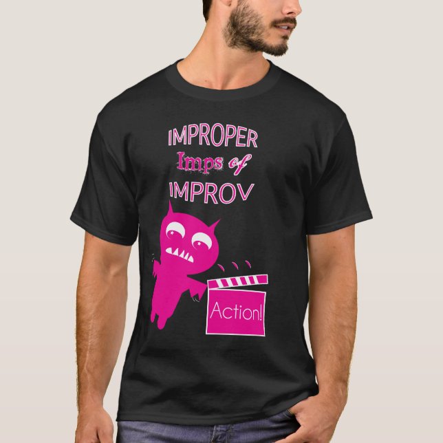 imps impróprios da camisa do desempenho do improv (Frente)