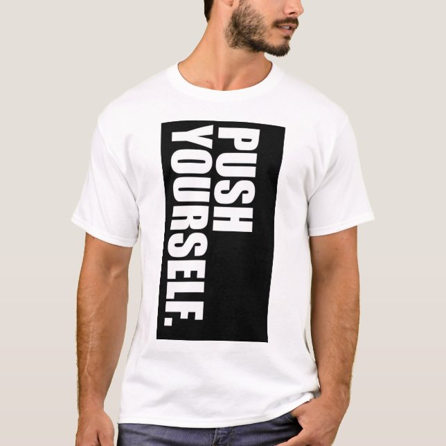 IMPULSIONE-SE. T-SHIRT COM TEXTO IMPRESSO (Frente)