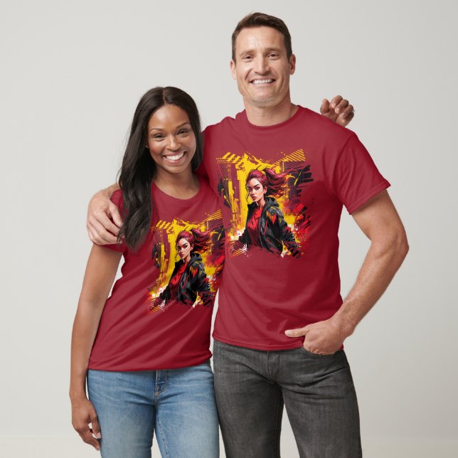 Impulso Bruto: Camisa De Energia De Grunge (Unissex)