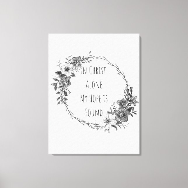In Christ Alone Canvas Print (Frente)
