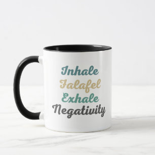 Inalar Falafel Exalar Canecas e Copas Negativos