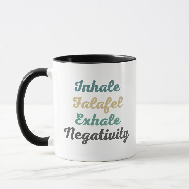 Inalar Falafel Exalar Canecas e Copas Negativos (Esquerda)