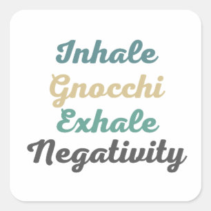 Inalar os adesivos de negatividade do Gnocchi