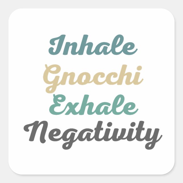 Inalar os adesivos de negatividade do Gnocchi (Frente)