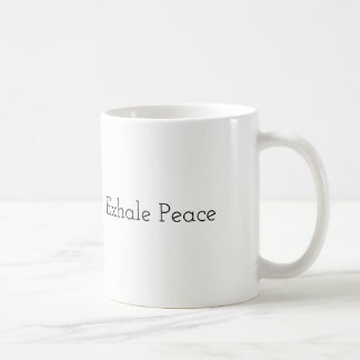 Inale o amor, expire a paz - caneca