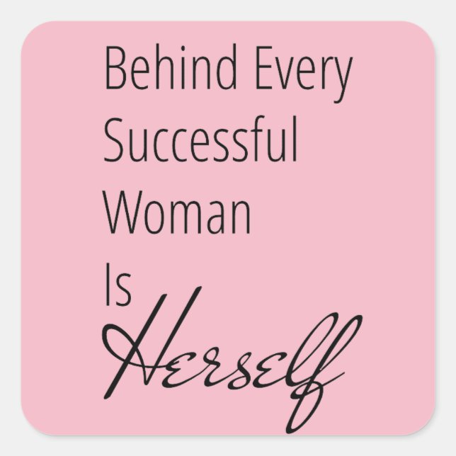 Incentivo Por Trás Da Mulher É Autocolante (Frente)