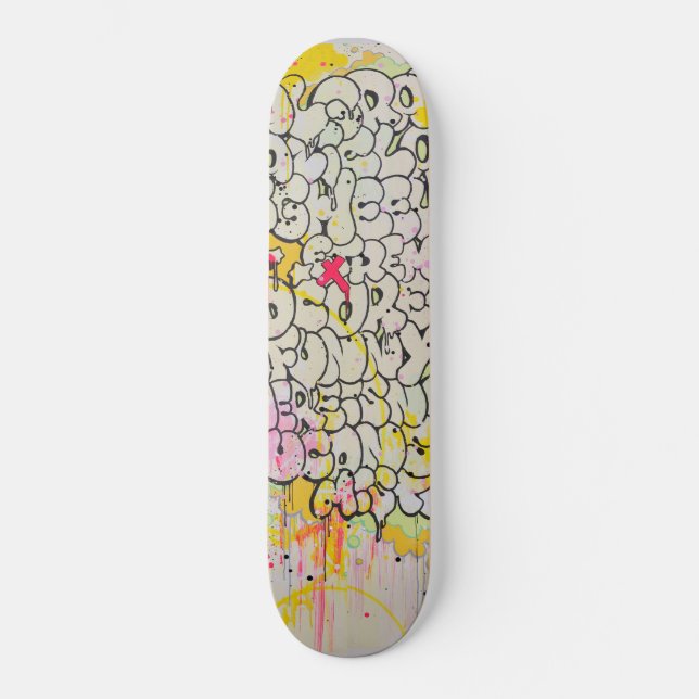 Inclinar "Real Graffiti Love" Parte II Skateboard (Frente)