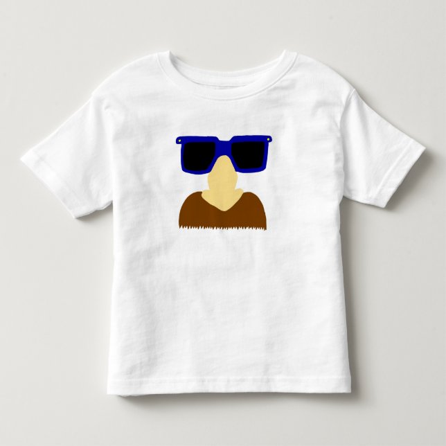 Incognito Mustache e Óculos Toddler T-Shirt (Frente)