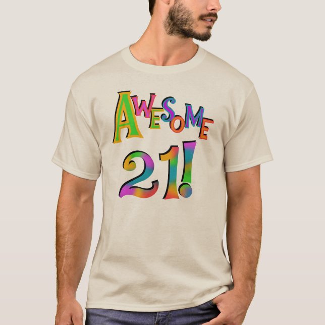 Incrível 21 t-shirts e presentes de aniversário (Frente)