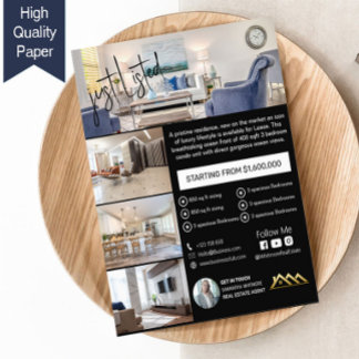 Incrível Apenas Lista de Folheto Imobiliário