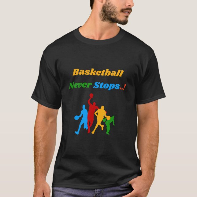 Incrível camiseta de basquete design moderna (Frente)