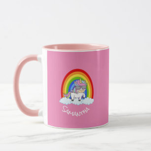 Incrível Caneca Rosa Unicorn
