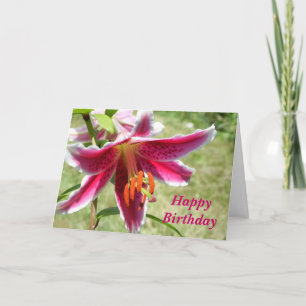 Incrível Cartão de Aniversário Lily