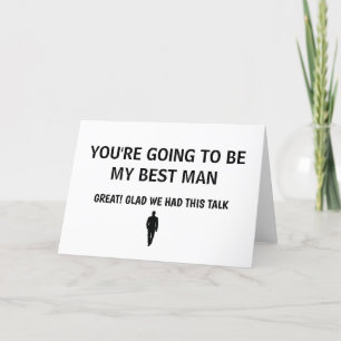 Incrível Cartão de Casamento do Melhor Homem