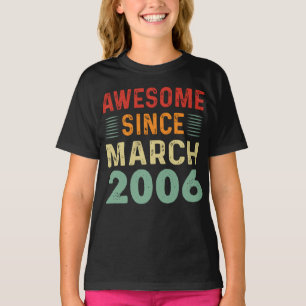 Incrível desde março de 2006, camisa de aniversári