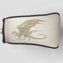 Incrível Dragão Mosaico Dourado