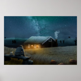 Incrível Vista, solitário, Wall art Poster