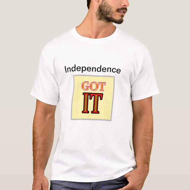 Independence  jGibney Zazzle Men's Basic T-Shirt l (Frente)