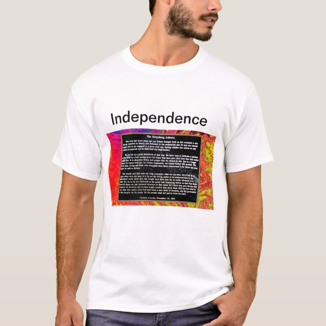 Independence  jGibney Zazzle Men's Basic T-Shirt l (Frente)