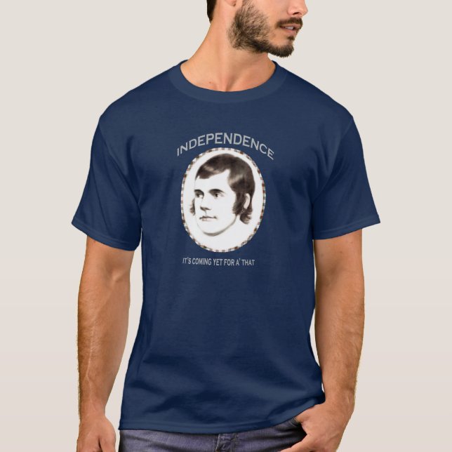 Independência 2 de Robert Burns para o t-shirt de (Frente)