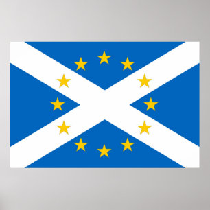 Independent European Scotland Flag Poster Impressã