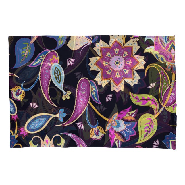 Índia Paisley Seamless Floral Ornament (Frente)
