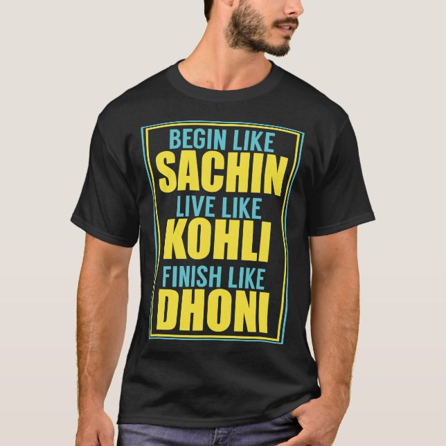 Indian Cricket Team Supporter Jersey T-Shirt (Frente)