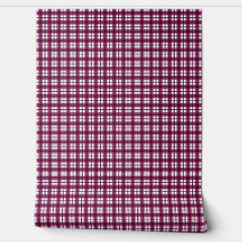 Indian Gingham 1 Burgundy