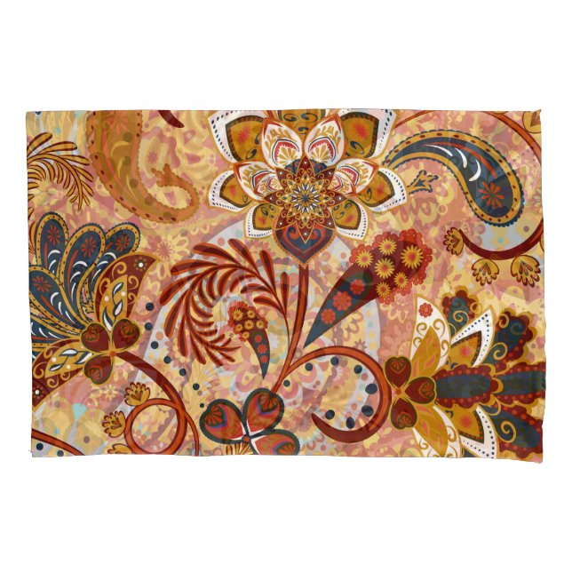 Indian Paisley: Floral Vintage Brown (Frente)