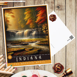 Indiana | Cartão postal de Estado Hiperrealista
