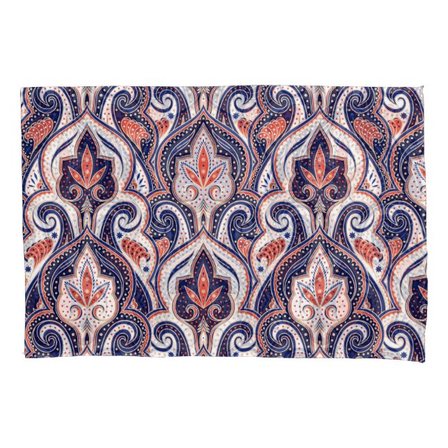 Indiano Paisley: Medalhão Floral Sem Selo. (Frente)