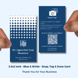 Indicação Snap Tag Conteúdo de Usuário Obrigado Cartão de Re