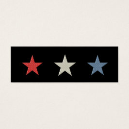 Indicador de estrelas brancas e azuis