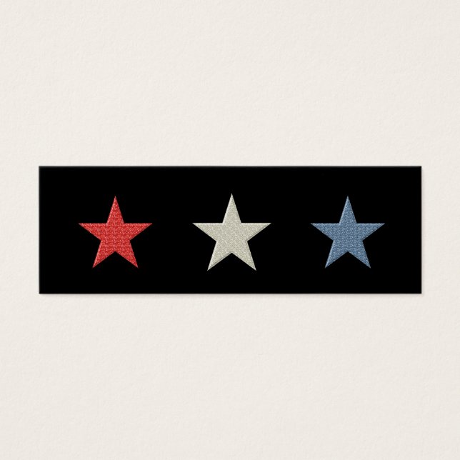 Indicador de estrelas brancas e azuis (Frente)