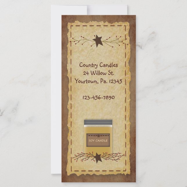 Indicador de Placa de Rack da Vela (Frente)