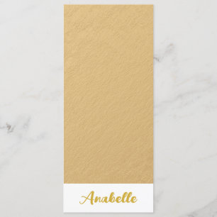 Indicador Dourado Mínimo Elegante Personalizado