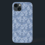 Indigo Blue Ethnic Floral Samsung Nota 4 Caso<br><div class="desc">Um gabinete chic Case-Mate para proteger seu smartphone Samsung Galaxy Note 4,  com impressão floral tipicamente ao estilo indiano no Indigo Blue ao lavar o Denim Blue,  esboçado em Branco. Parte da coleção Posh e Painterly 'Indigo'. Este padrão pode ser facilmente ajustado para ajustado qualquer caso.</div>
