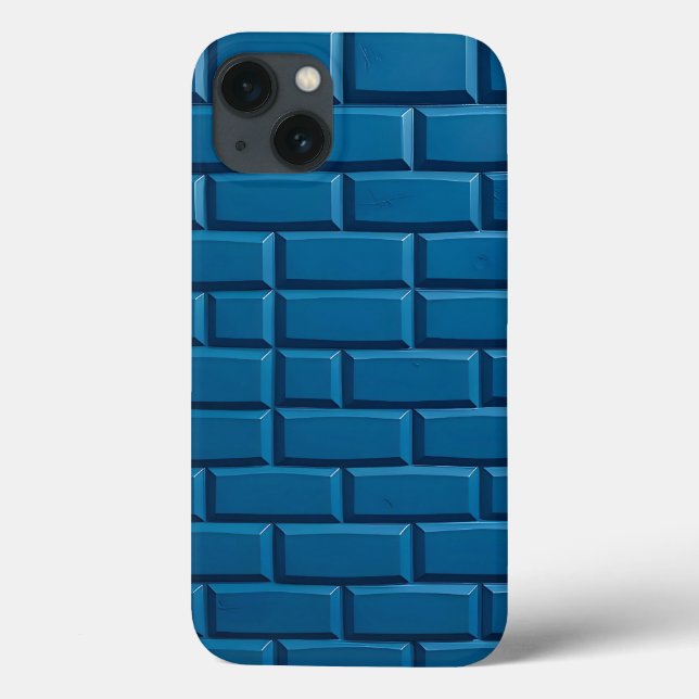 Indigo Brick Design iPhone Case Strong Look (Verso)